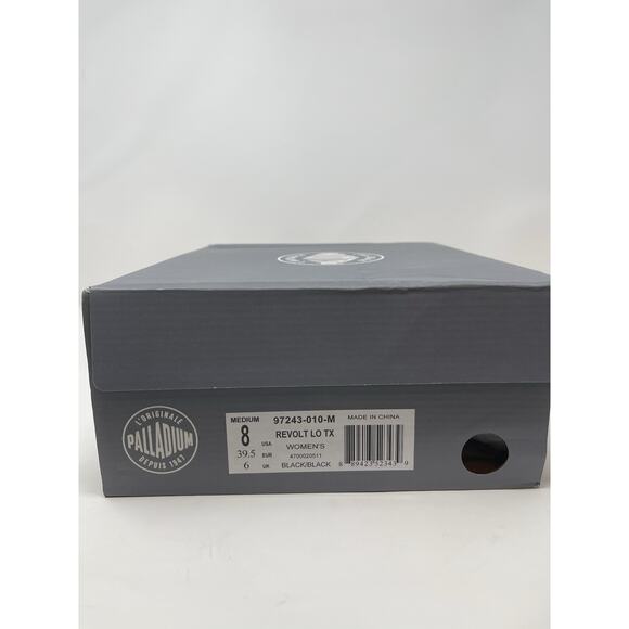 Palladium Shoe Women's 8M Revolt LO TX Black/Black 97243-010-M Retail $170 - Picture 8 of 8